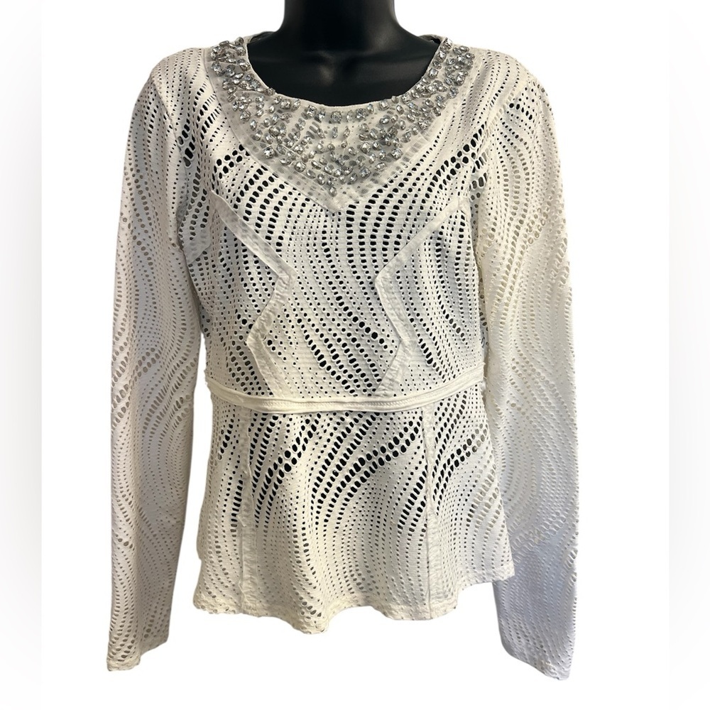 BKE Boutique White Women's Top Sz S